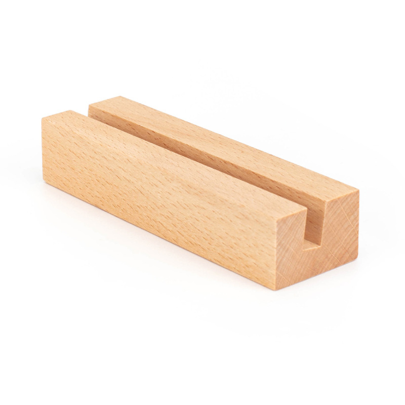 Bukova drvena baza za kalendar i držač kartica — Materijal: Beech; Stil: Moderna jednostavnost; Značka: Senyao Bamboo