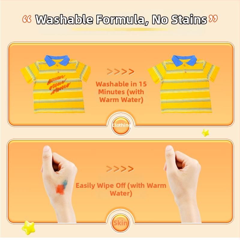 Ακρυλικός μαρκαδόρος με δυνατότητα στοίβαξης για μαθητές και παιδιά, με βάση το νερό, με μεγάλη χωρητικότητα, γρήγορο στέγνωμα, αδιάβροχος