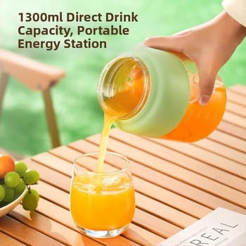 Prenosný odšťavovač - viacúčelový, 18000 ot./min, 5+ nožov, vnútorný zásobník z potravinárskeho PC, objem 1001-1500 ml