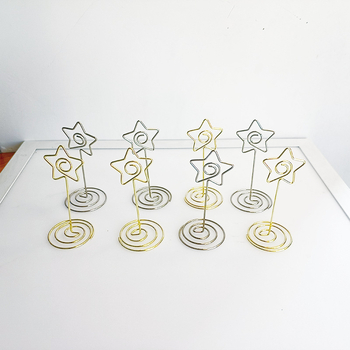 Suport pentru bloc de notițe autocolante și carduri de vizită, în formă de stea cu cinci colțuri, un singur strat, design geometric, 1 spațiu, personalizare la cerere