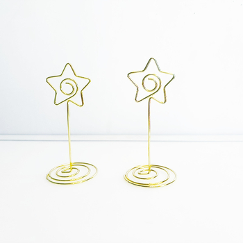 Suport pentru bloc de notițe autocolante și carduri de vizită, în formă de stea cu cinci colțuri, un singur strat, design geometric, 1 spațiu, personalizare la cerere