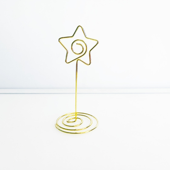 Suport pentru bloc de notițe autocolante și carduri de vizită, în formă de stea cu cinci colțuri, un singur strat, design geometric, 1 spațiu, personalizare la cerere