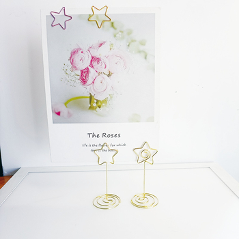 Suport pentru bloc de notițe autocolante și carduri de vizită, în formă de stea cu cinci colțuri, un singur strat, design geometric, 1 spațiu, personalizare la cerere