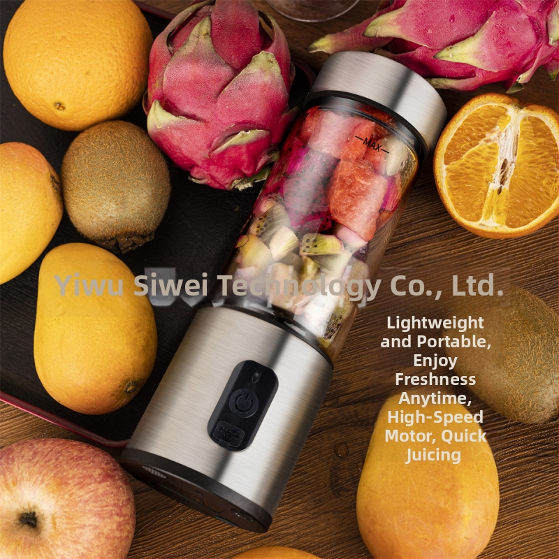 Prijenosni USB sok za voće i povrće – ugrađena baterija, 120 W, brzina 15001–18000 rpm, 5+ oštrica, kapacitet do 400 ml