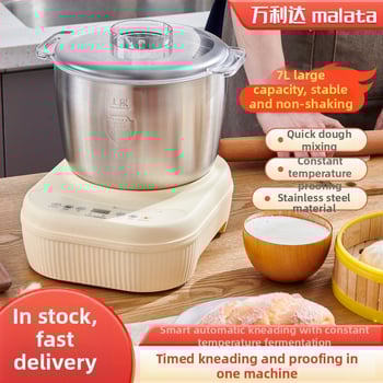 Tésztamixer – teljesen automata, érintőgombos kezeléssel, rozsdamentes acél tál, 5–10 L kapacitás, 111–240 V