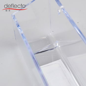 Dido cutie pentru carduri montată pe perete, din PS plastic, model 77844W, cu un singur strat, capacitate zeci de cărți de vizită, imprimare logo disponibilă