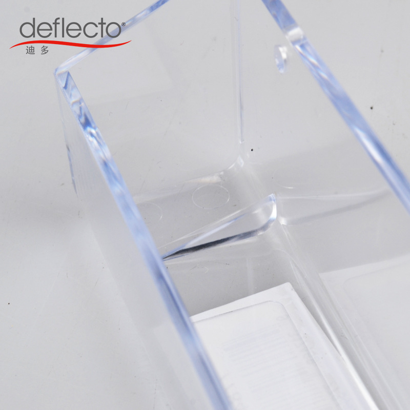 Dido cutie pentru carduri montată pe perete, din PS plastic, model 77844W, cu un singur strat, capacitate zeci de cărți de vizită, imprimare logo disponibilă