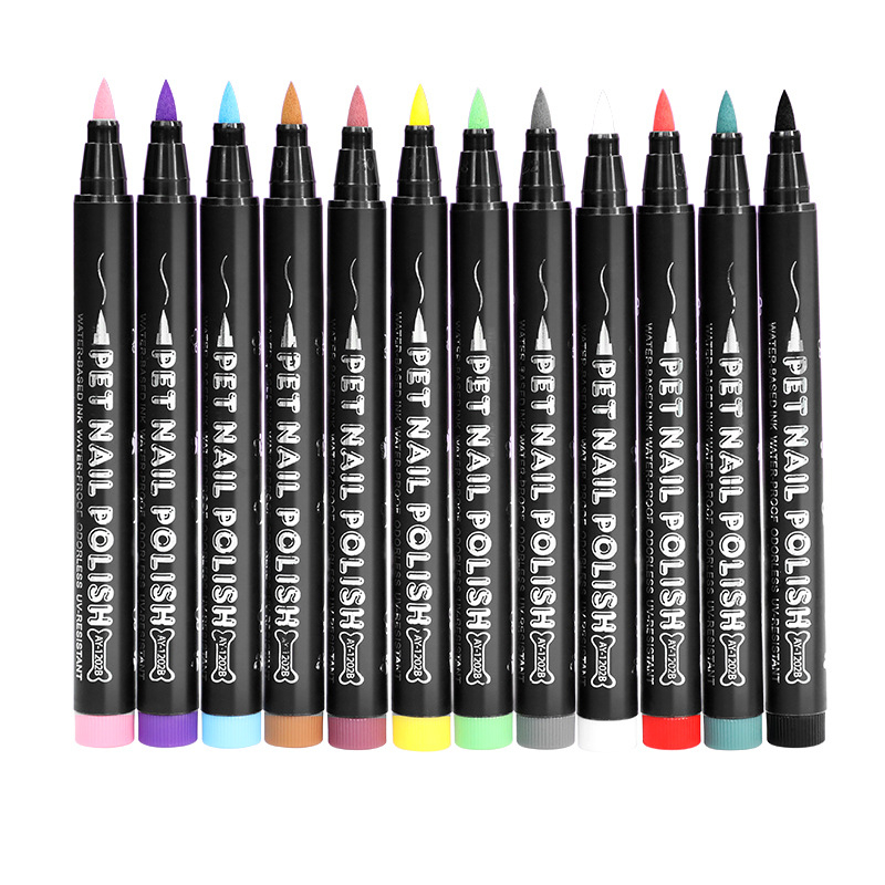 Magi marker za nokte s mekim vrhom, 12 dopunskih spremnika, DIY alat za ukrašavanje noktiju