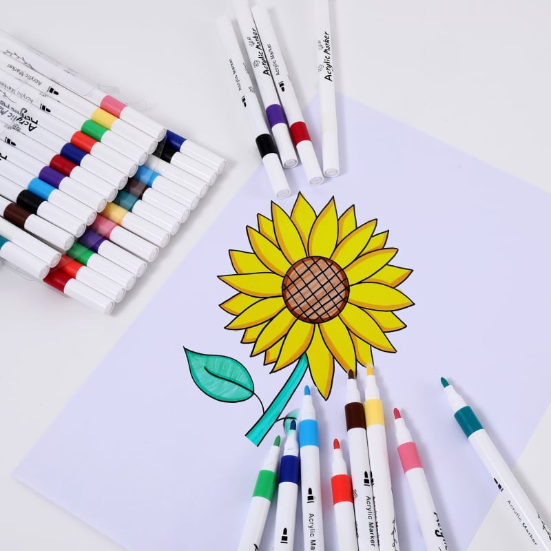 Autonomy Akril Filctoll Készlet Gyerekeknek – Vízálló, Gyorsan Száradó DIY Művészeti Készlet