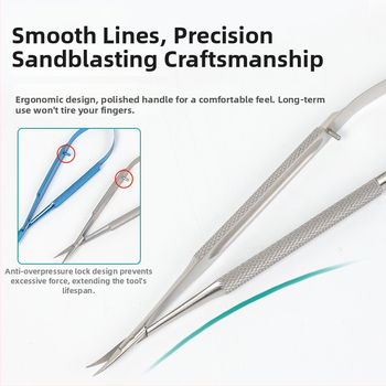 Očné konjunktívne pinzety, z nehrdzavejúcej ocele, varianty s automatickým uzavieraním a skrutkovacím zámkom, titanová zliatina, značka Wenchang Medical