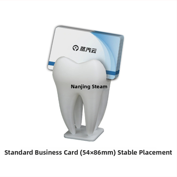 Suport pentru cărți de vizită în formă de dinte pentru cabinet stomatologic — Nothing, PLA, Model 010301002, Personalizabil