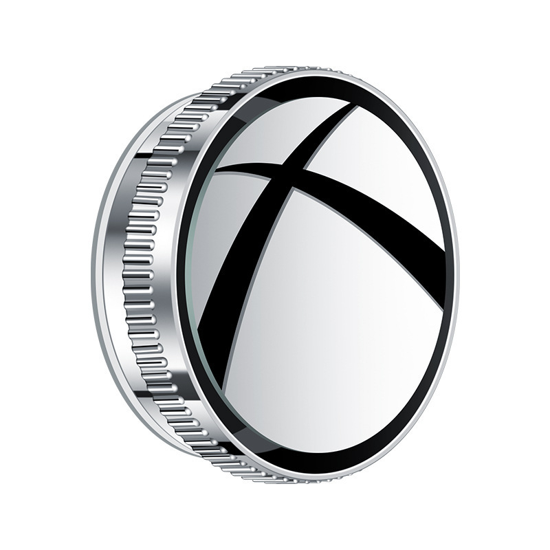 Καθρέφτης οπισθοπορείας αυτοκινήτου με μικρό κυκλικό καθρέφτη για νεκρό σημείο, περιστροφή 360°, στήριξη με αναρρόφηση, υπερυψηλής ευκρίνειας, αντιθαμπωτικό