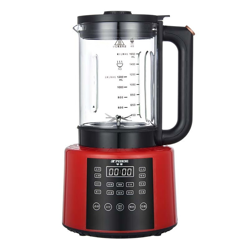 Полусферична мултифункционална машина за соево мляко и сокове – 1.2 л капацитет, сензорно управление, смилане без филтър, 3D нагряване, горещо сушене и стерилизация