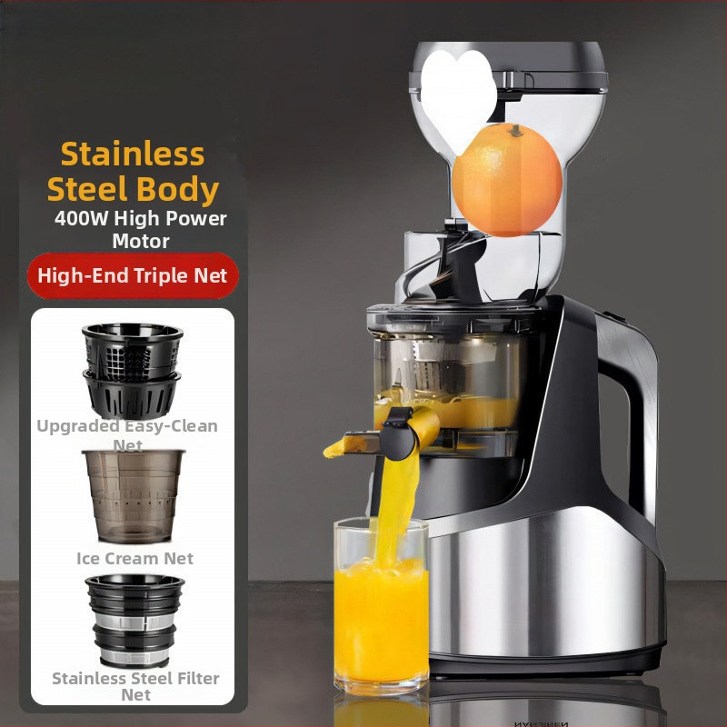 Odšťavovač s oddelením dužiny, 1 L kapacita, 201-500 W, 12001-15000 rpm, telo z potravinárskeho PP