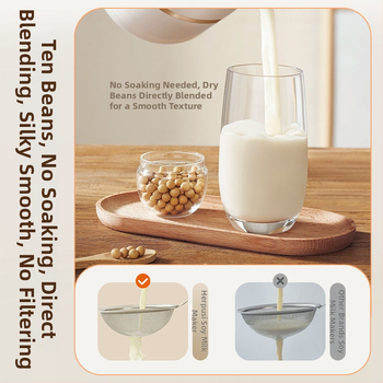 Domáci blender na sójové mlieko s automatickým zohrievaním, kapacita do 0,6 l, bez ručného umývania, viacúčelový ovocný džús