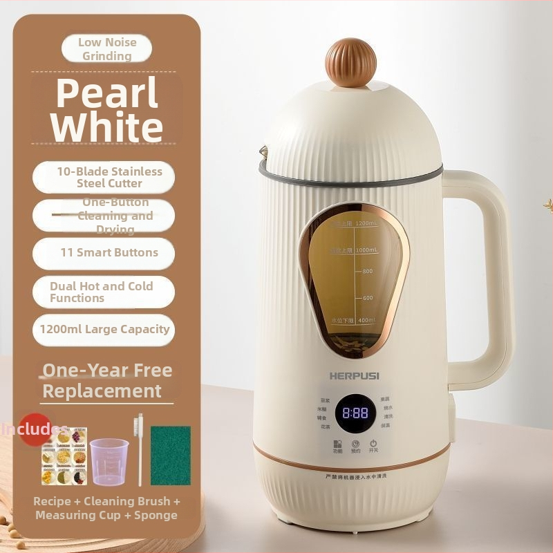 Domáci blender na sójové mlieko s automatickým zohrievaním, kapacita do 0,6 l, bez ručného umývania, viacúčelový ovocný džús
