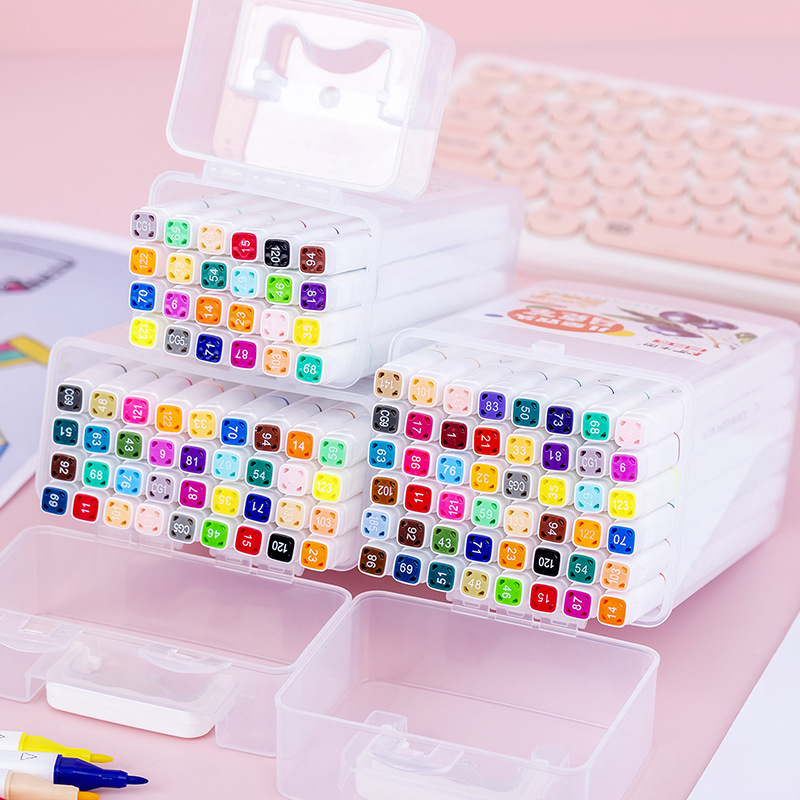 Διπλής άκρης μαρκαδόρος υδατικής βάσης | Μοντέλο FT0020 | Πλαστικό περίβλημα | Μάρκα Fengtu | Χωρίς προσαρμογές