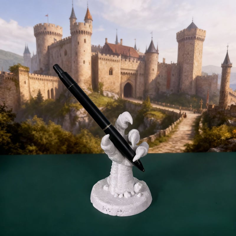 3D-εκτυπωμένος θήκη για στυλό και βάση τηλεφώνου με νύχια δράκου για το Χάλογουιν, PLA, μοντέλο 8817, πολυλειτουργικό