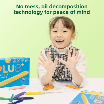 Detské trojuholníkové voskové pastelky na maľovanie, 36 farieb, tlač loga a prispôsobenie, darček pre deti