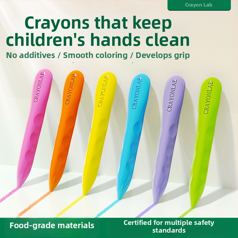 Detské trojuholníkové voskové pastelky na maľovanie, 36 farieb, tlač loga a prispôsobenie, darček pre deti