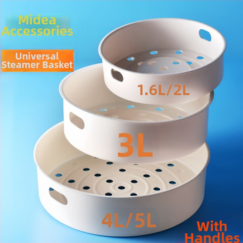 Parný rošt pre hrniec na ryžu Midea — potravinárskej kvality, s jednou úrovňou, kompatibilný s 2L/3L/4L/5L nádobami