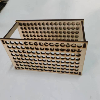 Cutie din lemn pentru depozitarea markerelor de vopsea, cu suport detașabil pentru vârf fin, model 120, configurații 120 de piese și 77 de piese, logo tipărit: OK