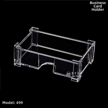 Držiak vizitiek, PS materiál, model 499, jednovrstvý, geometrický tvar, možnosť tlače loga