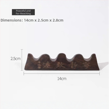 Drevený stojan na štetce kaligrafie, Longcheng Pavilion, rôzne modely, drevo, tlačené logo