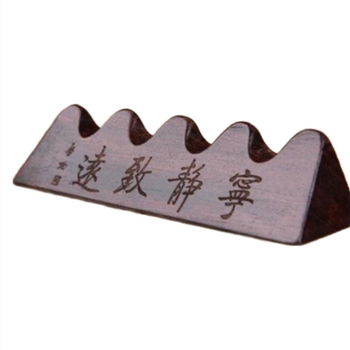 Drevený stojan na štetce kaligrafie, Longcheng Pavilion, rôzne modely, drevo, tlačené logo