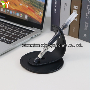 PU kožený stolný držiak na pero, kreatívny kancelársky organizér, tlač loga k dispozícii, prispôsobiteľný obchodný dar