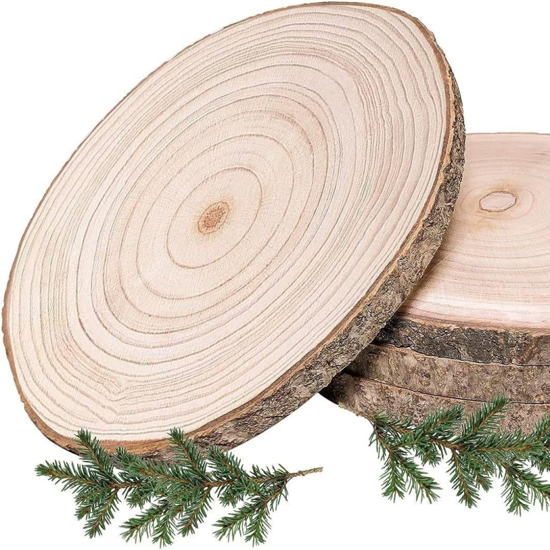 Borove drvene pločice – ručno izrađene, DIY baza za skicu, kružni drveni komadi, moderan minimalistički stil