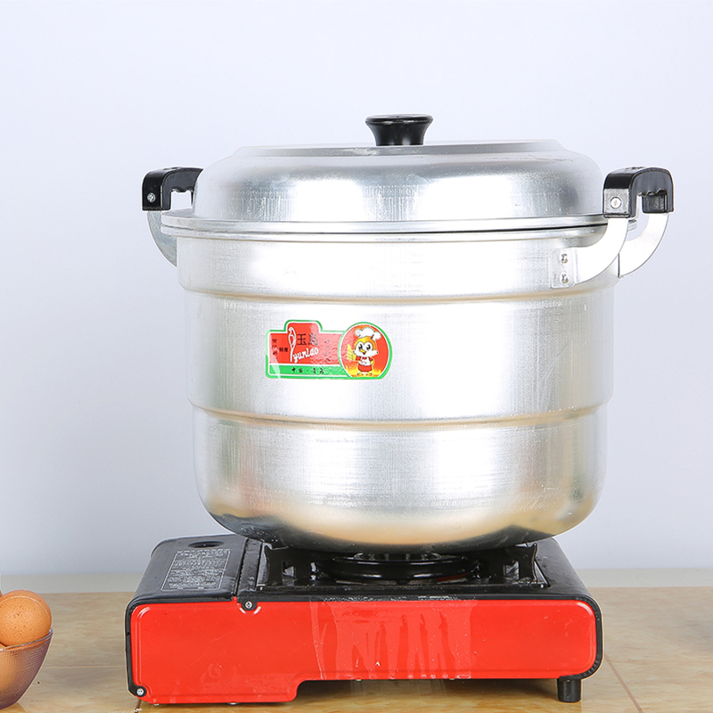 Aluminijski dvostruki posuda za paru, s jednim dnom, pogodan za sve štednjake