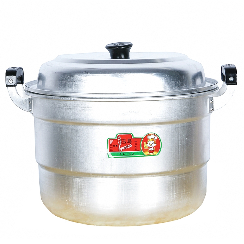 Hlinírový dvojúrovňový parný hrniec, s jednopodlažným dnom, univerzálny pre všetky platne