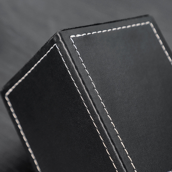 Qing Ruoxi Δερμάτινος Δοχέας Για Στυλό, Τετράγωνο, Λογότυπο Εκτυπωμένο