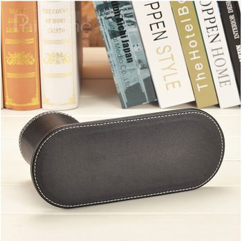 Organizator de birou din piele, suport pentru pix și carduri de vizită, model a1470, stil rețea dublă, capacitate 20, personalizare disponibilă