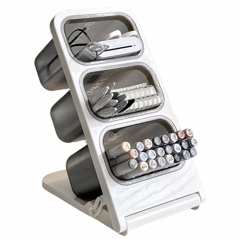 Πλαστικός δίσκος-κρατήρας στυλό με γωνιακό σχεδιασμό, τριγωνικό σχήμα, μεγάλη χωρητικότητα