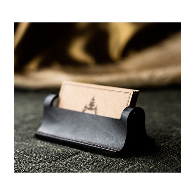 Suport pentru cărți de vizită din PVC pentru birou, design cu un singur strat, formă geometrică, capacitate 30 de carduri, imprimare logo disponibil