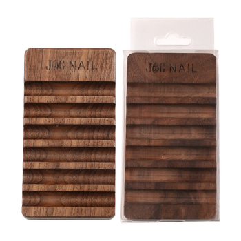 Drveni držač za olovku za manikuru – višenamjenski stalak za prikaz umjetnosti noktiju od orašastog drveta