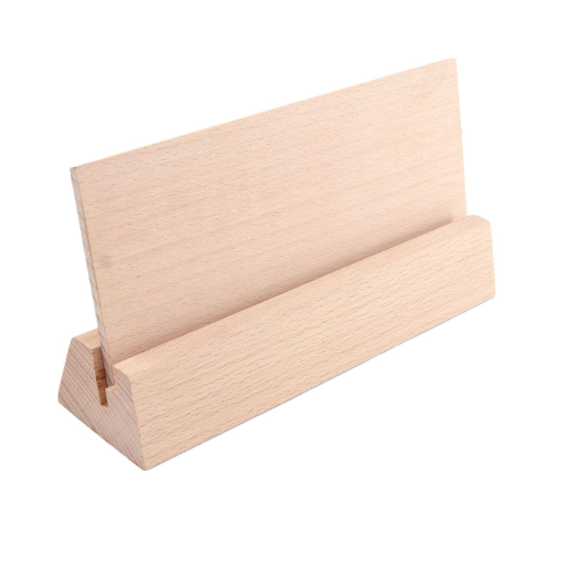 Drvena podloga za kalendar, kartice i jelovnik • bukovo drvo • moderni minimalistički stil • prilagođena reklamna podloga • prilagođena baza kalendara • prilagođena baza jelovnika