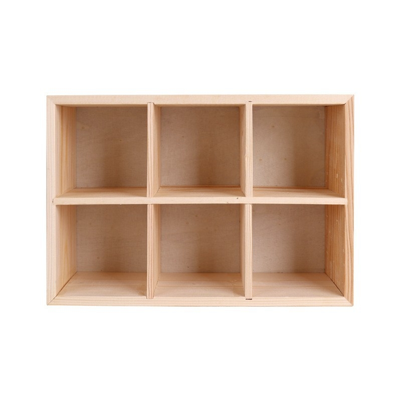 Drvena kutija za markere LC-85 s poklopcem, stolni organizator, 20 pretinaca