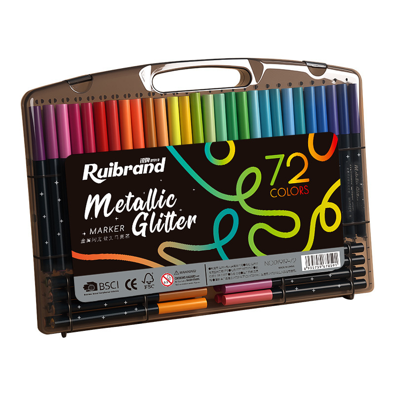 Σετ μαρκαδορών Rui Brand με μαλακή άκρη και περλέντ φινίρισμα για παιδιά – συσκευασία δώρου