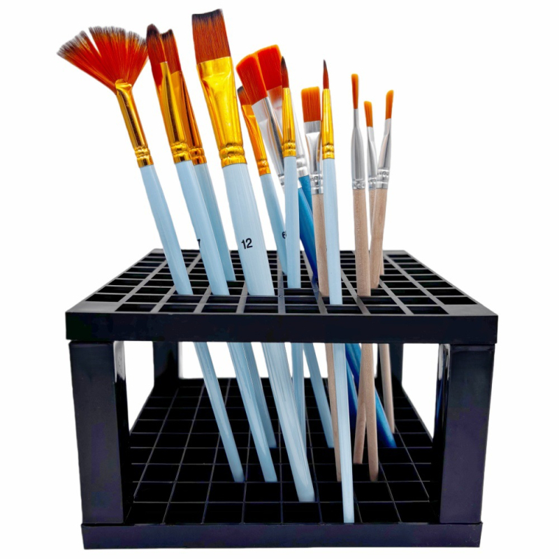 96 θήκες στυλό: διαχωριζόμενος τετράγωνος πλαστικός οργανωτής γραφείου Frost Mist 96BT