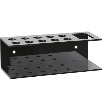 Ακρυλική επιτοίχια θήκη στυλό με 10 θέσεις, κατάλληλη για μαρκαδόρους πίνακα και γόμες