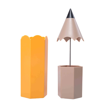 Θήκη στυλό επιτραπέζια με συρόμενο καπάκι — ABS υλικό, αποθήκευση εργαλείων μακιγιάζ και πινέλων