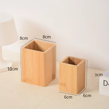 Rentong L744 Τετράγωνη ξύλινη θήκη στυλό γραφείου με δυνατότητα εκτύπωσης λογότυπου κατά παραγγελία και επεξεργασία