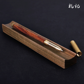 Ξύλινη θήκη στυλό με χαραγμένο λογότυπο, μοντέλο 00012, διακοσμητικό γραφείου, ιδανικό δώρο για γάμους, γενέθλια, επετείους