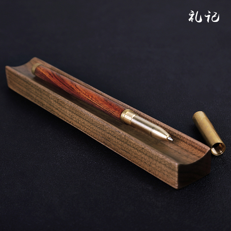 Ξύλινη θήκη στυλό με χαραγμένο λογότυπο, μοντέλο 00012, διακοσμητικό γραφείου, ιδανικό δώρο για γάμους, γενέθλια, επετείους