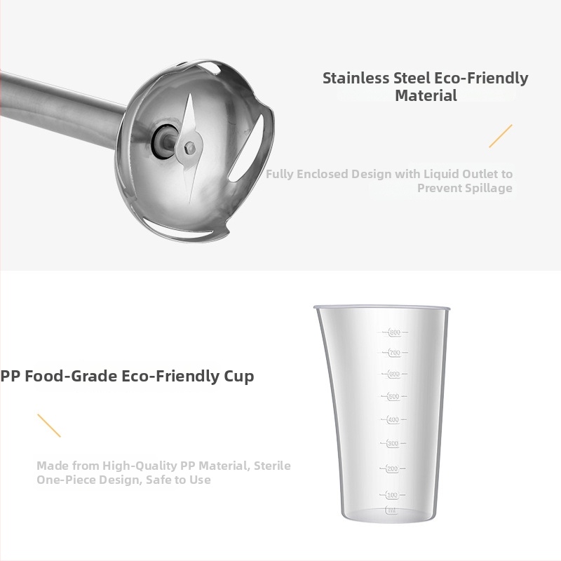 Kaiyun KY-602 Dječji kuhinjski procesor - ručni blender, 700 ml, 10000 rpm, 150W, 2 oštrice, ≤36V