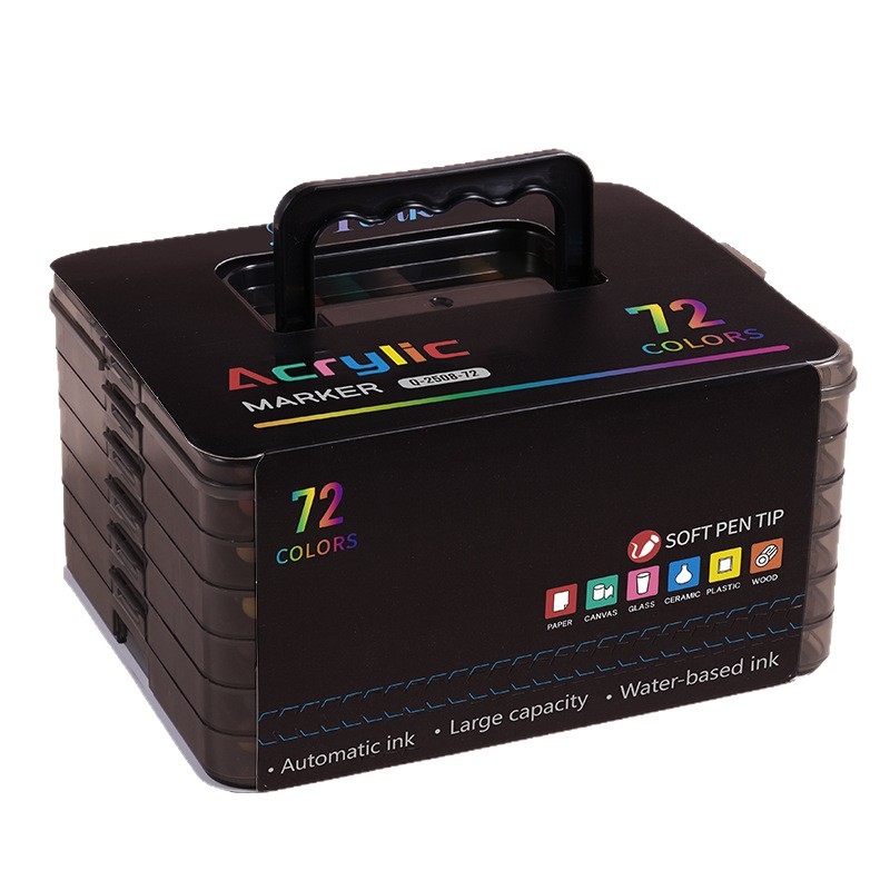 Haoyue υγρός ακρυλικός μαρκαδόρος – για μαθητές και καλλιτέχνες, με μαλακό άκρο, σε συσκευασία δώρου