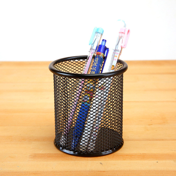 Kör alakú fémhálós tolltartó – íróasztali rendező